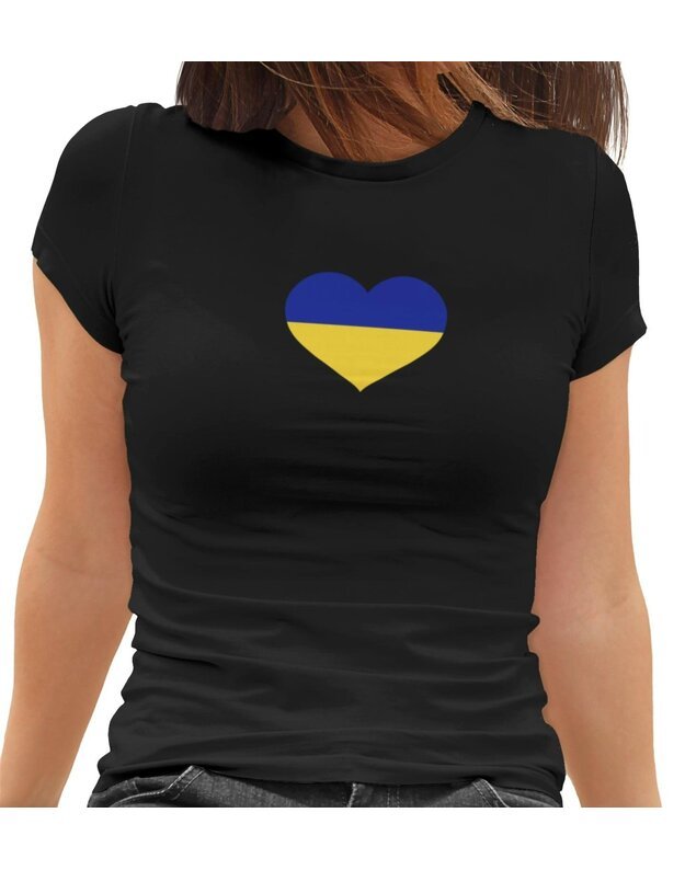 Moteriški marškinėliai "Mes su Ukraina"